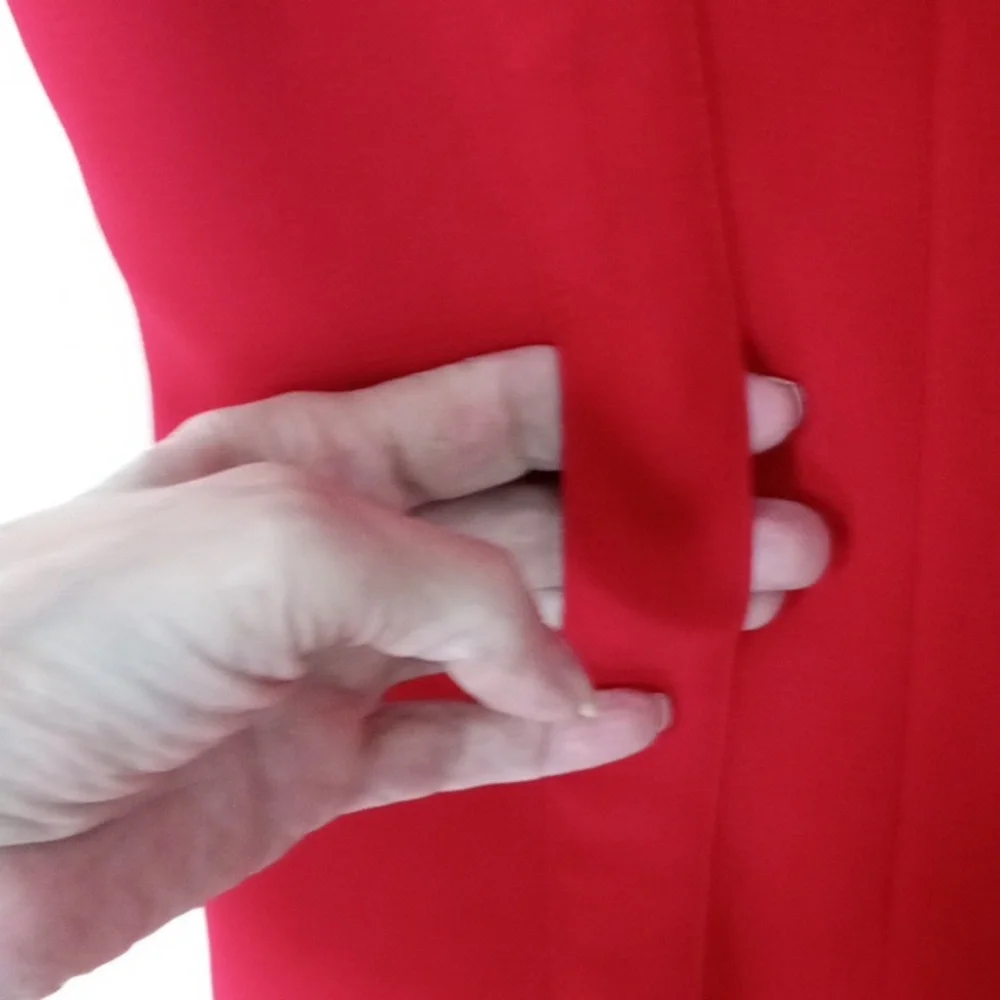 Calvin Klein Red Midi Dress, Professional, Office, Party, Special Occasions, Hol - Picture 3 of 9
